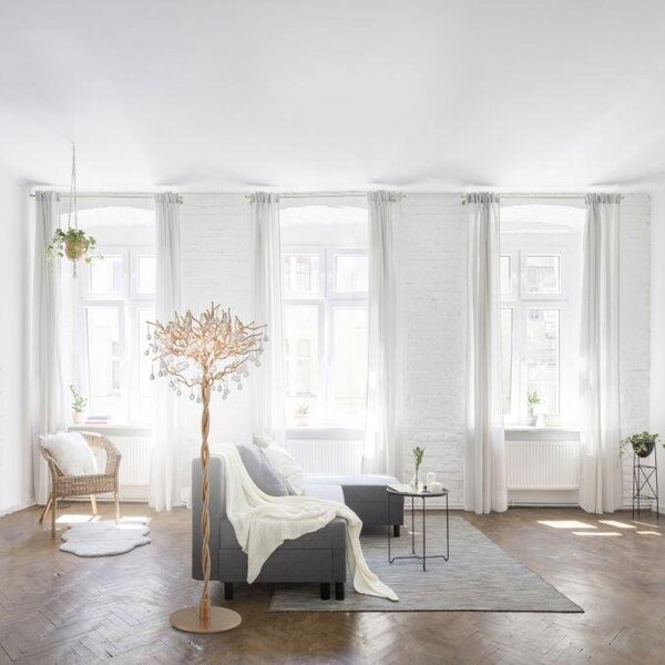 Paul Neuhaus Stojací lampa ICICLE, 5xG9, v. 180 cm Barva: Měď