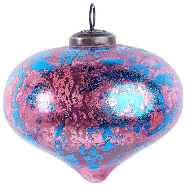 Sada 6 vánočních baněk ASTRALE Sklo Růžová