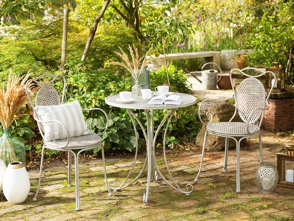 Bistro stolek CILENTO 71 cm 71 cm Kov Šedá