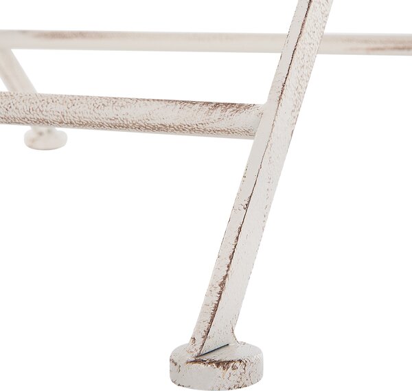 Bistro stolek TRIESTE 70 cm 70 cm Kov Světle béžová