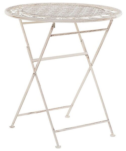 Bistro stolek TRIESTE 70 cm 70 cm Kov Světle béžová