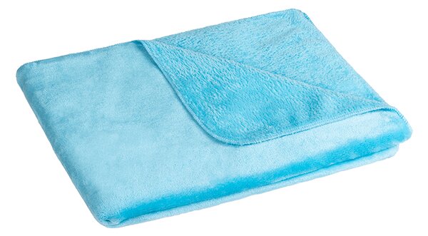 BELLATEX Přikrývka Korall micro Modrá 75x100 cm