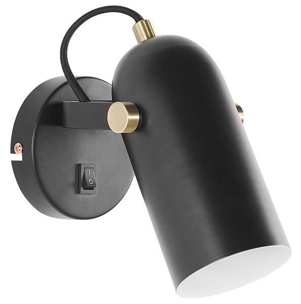 Bodová lampa TYRIA Černá Kov Nastavitelná