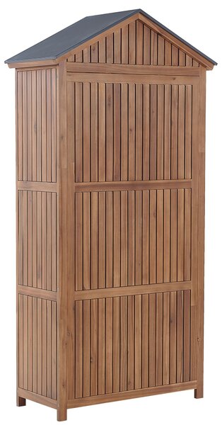 Zahradní skříň SAVOCA Akáciové dřevo 200 cm 100 cm Hnědá