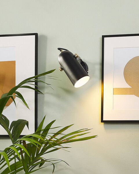 Bodová lampa TYRIA Černá Kov Nastavitelná