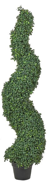 Umělá rostlina BOXWOOD SPIRAL TREE 120 cm Zelená