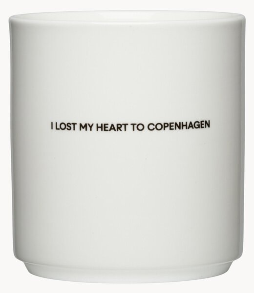 Hrnek's nápisem I Lost My Heart