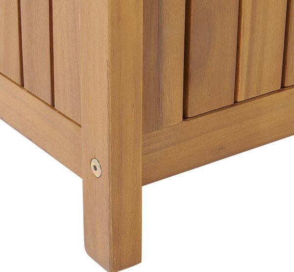 Zahradní lavice SOVANA 120 cm s úložným prostorem Akáciové dřevo Hnědá