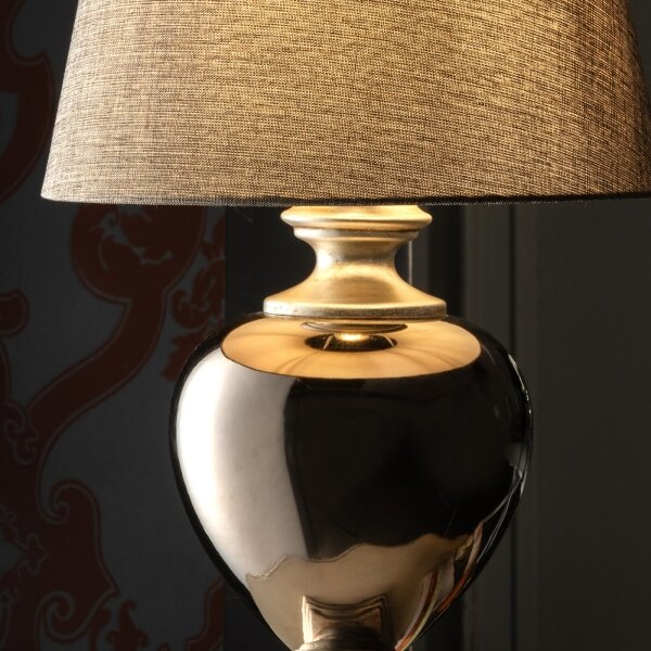 ONLI - Stolní lampa AMADEUS 1xE27/15W/230V šedá