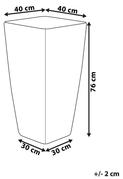 Květináč MODI 40 cm Zlatá