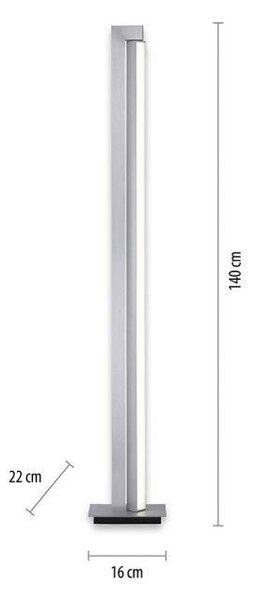 Paul Neuhaus Stojací LED lampa PURE-LINES, 20W, v. 140 cm, 2700-5000K Barva: Antracit