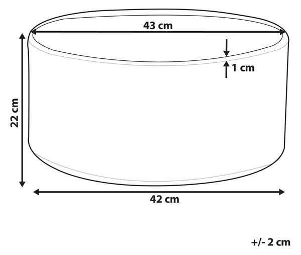 Květináč VALTA 43 cm Bílá
