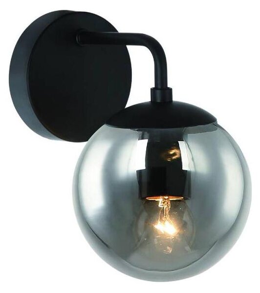 Open Design OR81411 - Nástěnná lampa BAO 1xE27/8W/230V černá/kouřová šedá