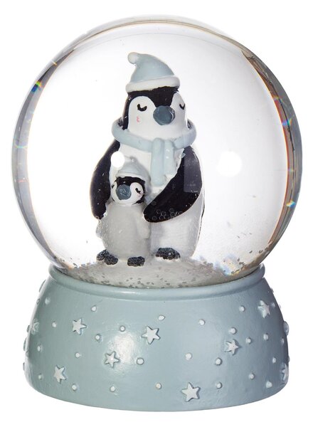 Vánoční sněžítko Mum and Baby Penguin