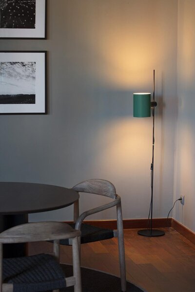 GUADALUPE černá/zelená stojací lampa - FARO