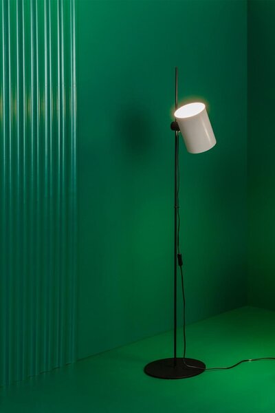 GUADALUPE černá/béžová stojací lampa - FARO