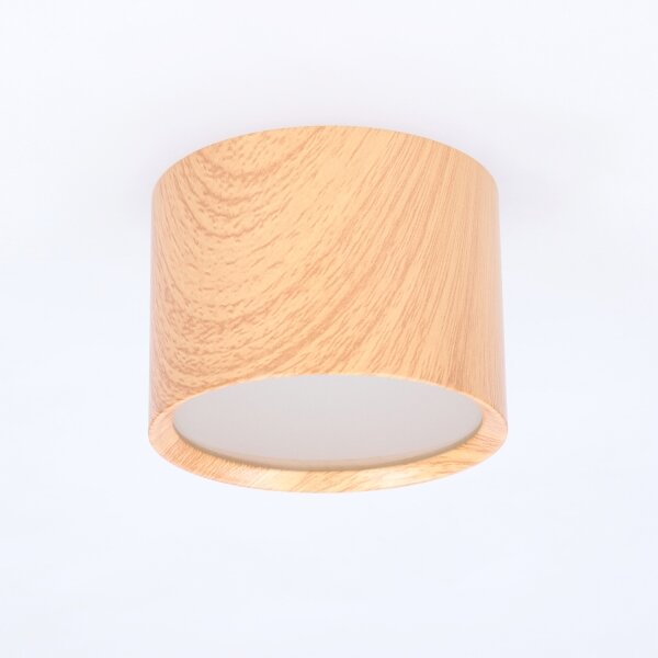 BRILAGI - Koup. bodové svítidlo SMOOTH 1xGX53/15W/230V 60x82 mm dekor dubu IP54