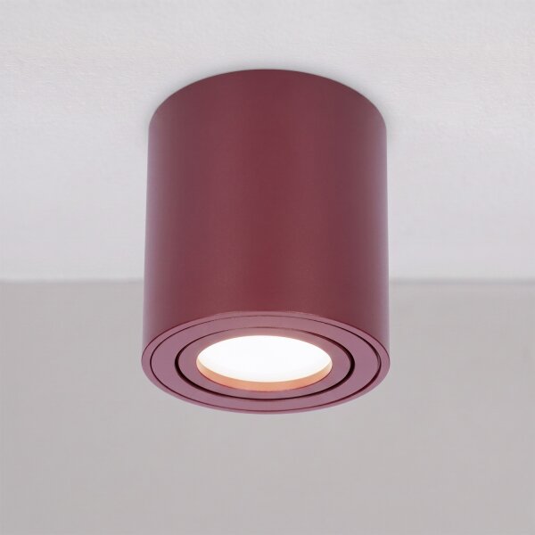 BRILAGI - Bodové svítidlo MIA 1xGU10/30W/230V 84x80 mm burgundy