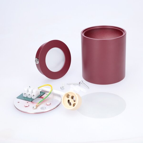 BRILAGI - Koupelnové bodové svítidlo MIA 1xGU10/30W/230V 84x80 mm burgundy IP54