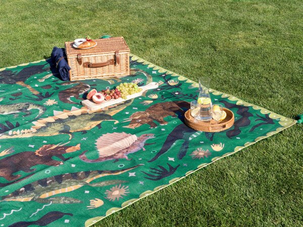 Pikniková deka TUZIANI 200 x 200 cm Zelená