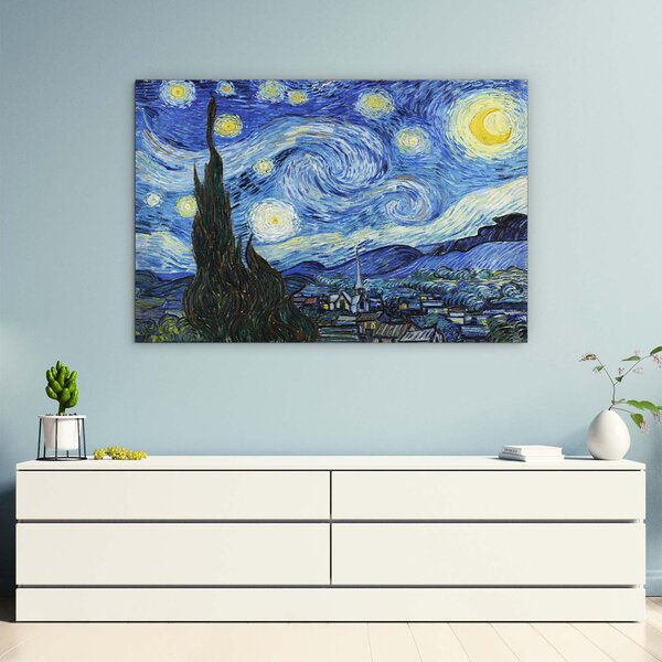 DUBLEZ | Obraz na stěnu - Starry Night, Vincent van Gogh | UV tisk, Premium