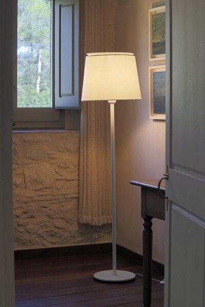SAVOY bílá stojací lampa - FARO