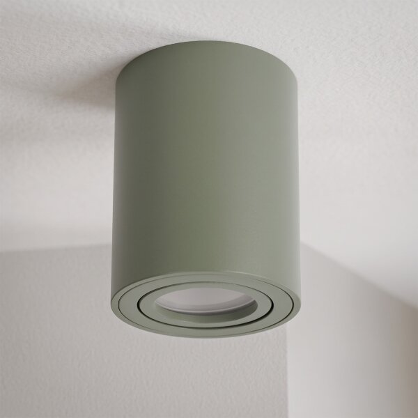 BRILAGI - Bodové svítidlo MIA 1xGU10/30W/230V 100x80 mm tmavě zelená