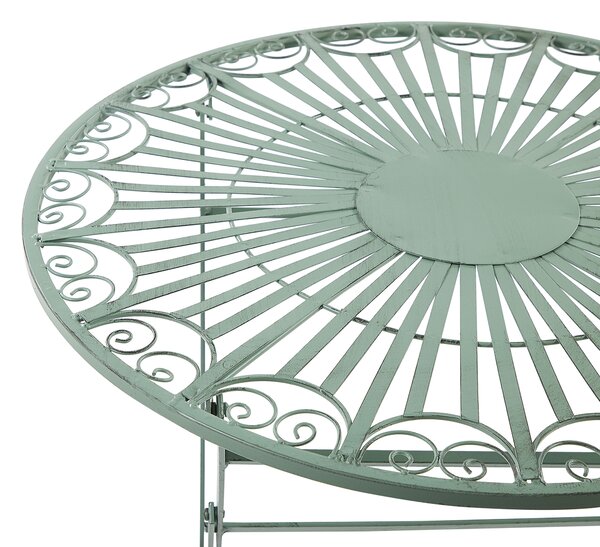 Bistro stolek TRENTO 70 cm 70 cm Kov Světle zelená
