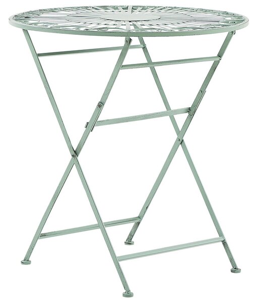 Bistro stolek TRENTO 70 cm 70 cm Kov Světle zelená