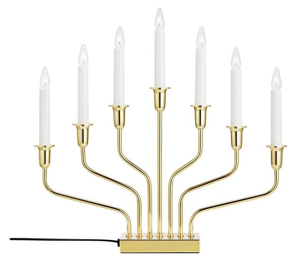 Markslöjd 706561 - Vánoční svícen BROSA 7xE10/3W/230V zlatá