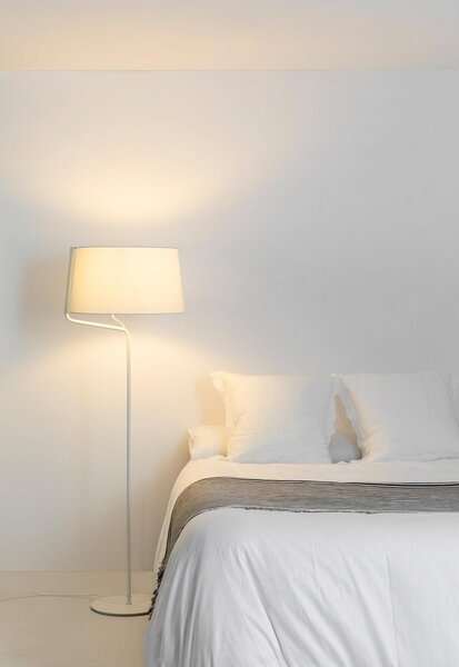 BERNI bílá stojací lampa - FARO