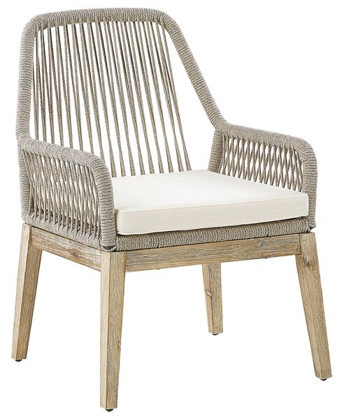 Zahradní jídelní souprava 6místná OLBIA Béžová s polštáři