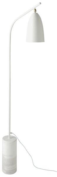 Bílá kovová stojací lampa Angel Cerdá No. 8036, 147 cm