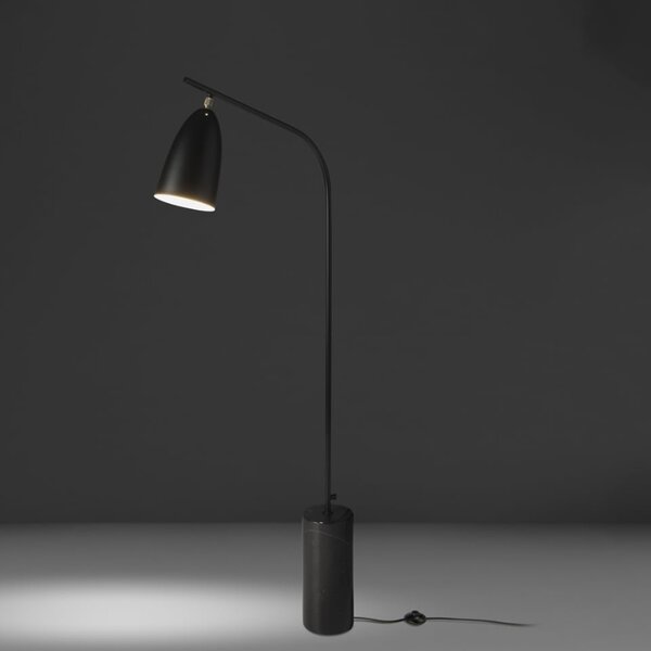 -25 % Dny MOMENTI– Černá kovová stojací lampa Angel Cerdá No. 8051, 147 cm