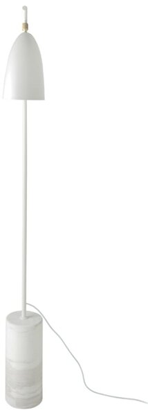 Bílá kovová stojací lampa Angel Cerdá No. 8036, 147 cm