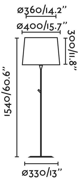 CONGA černá stojací lampa - FARO