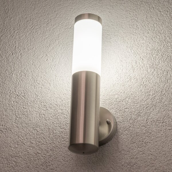 BRILAGI - LED Venkovní nástěnná lampa ELIA 1xE27/7W/230V 4000K IP44 chrom