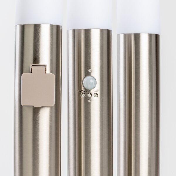 BRILAGI - LED Venkovní lampa ELIA 1xE27/7W/230V 4000K IP44 100 cm chrom