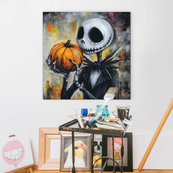 DUBLEZ | Dřevěný obraz z filmu - Jack Skellington | UV tisk, Premium