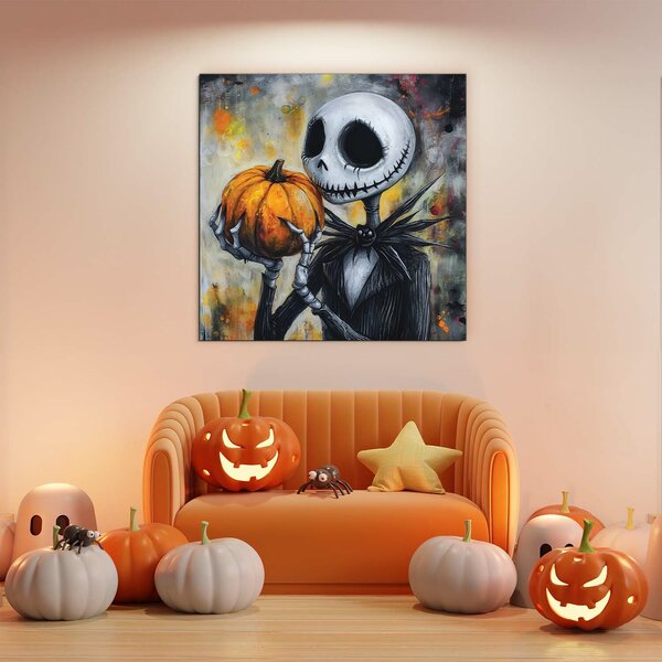 DUBLEZ | Dřevěný obraz z filmu - Jack Skellington | UV tisk, Premium
