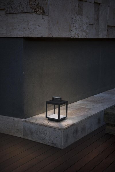 KERALA tmavě šedá přenosná stolní lampa - FARO