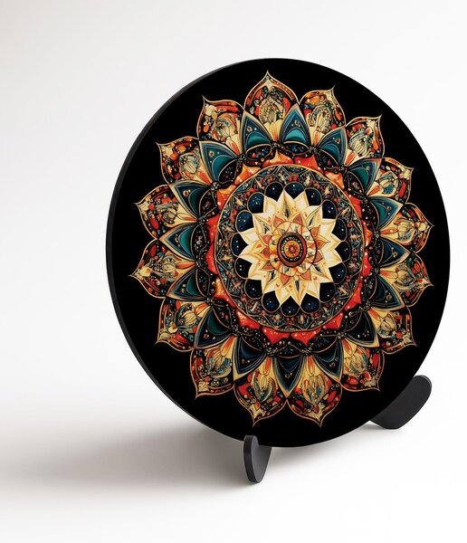 DUBLEZ | Dřevěný obraz - Escher mandala | UV tisk, Premium