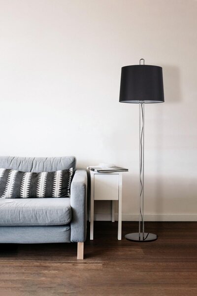 MONTREAL chrom/černá stojací lampa - FARO