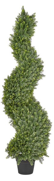 Umělá rostlina CYPRESS SPIRAL TREE 126 cm Zelená