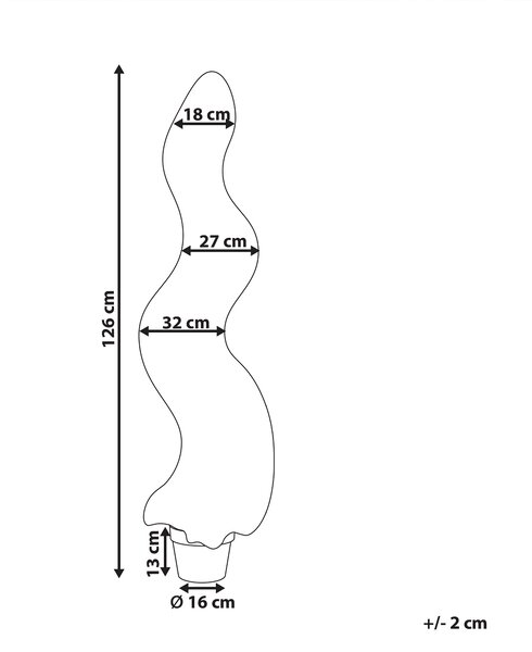Umělá rostlina CYPRESS SPIRAL TREE 126 cm Zelená