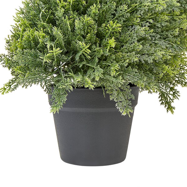 Umělá rostlina CYPRESS SPIRAL TREE 126 cm Zelená