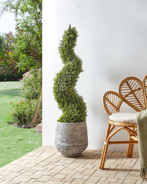 Umělá rostlina CYPRESS SPIRAL TREE 126 cm Zelená