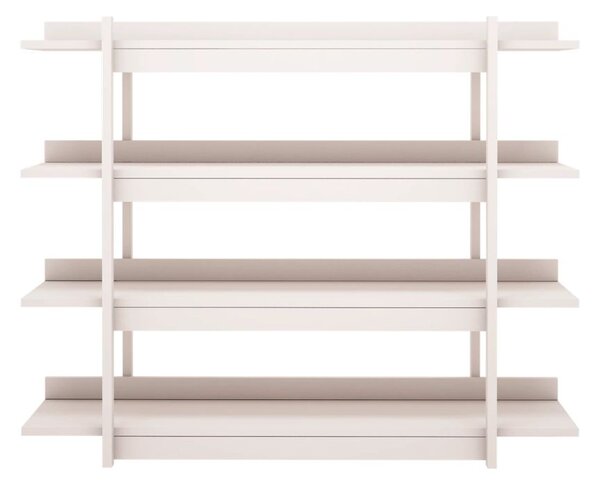 Dřevěná nástěná knihovna FRAME kašmírová