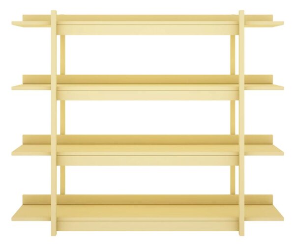 Dřevěná nástěná knihovna FRAME vanilková