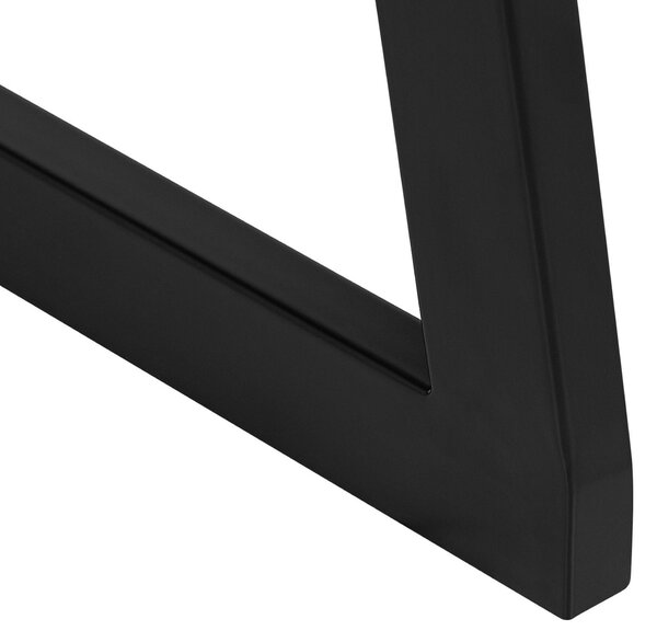 Regál se 4 policemi JOPLIN 143 cm Černá